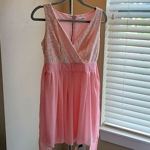 Pink semi formal dress